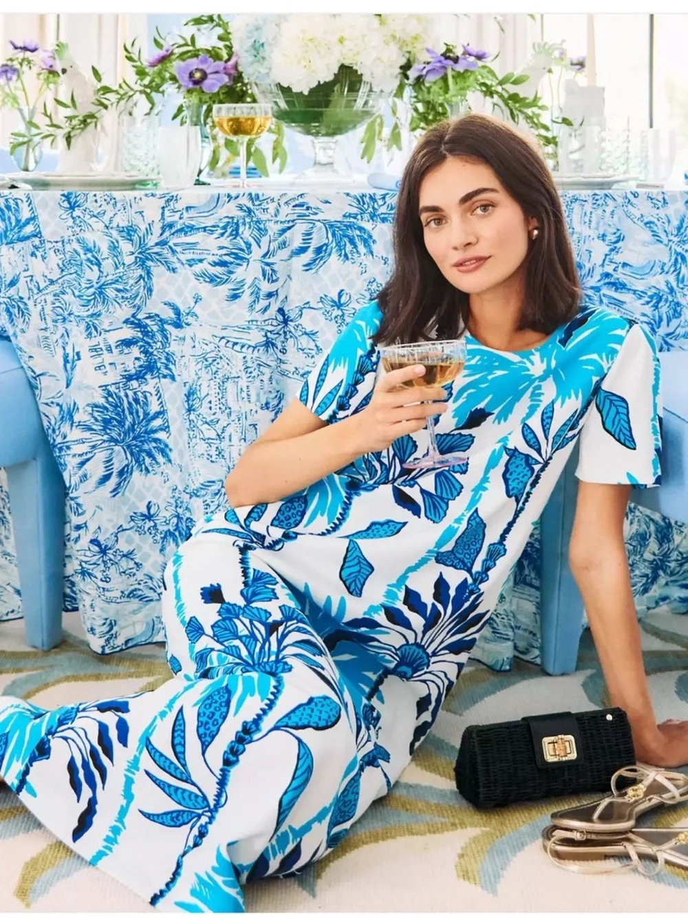 lilly pulitzer taylee maxi dress Lilly Pulitzer Dresses | Lilly Pulitzer Taylee Maxi Dress | Color: Blue/Pink | Size: 00